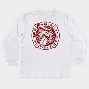 Fire Department Kids Long Sleeve T-Shirt